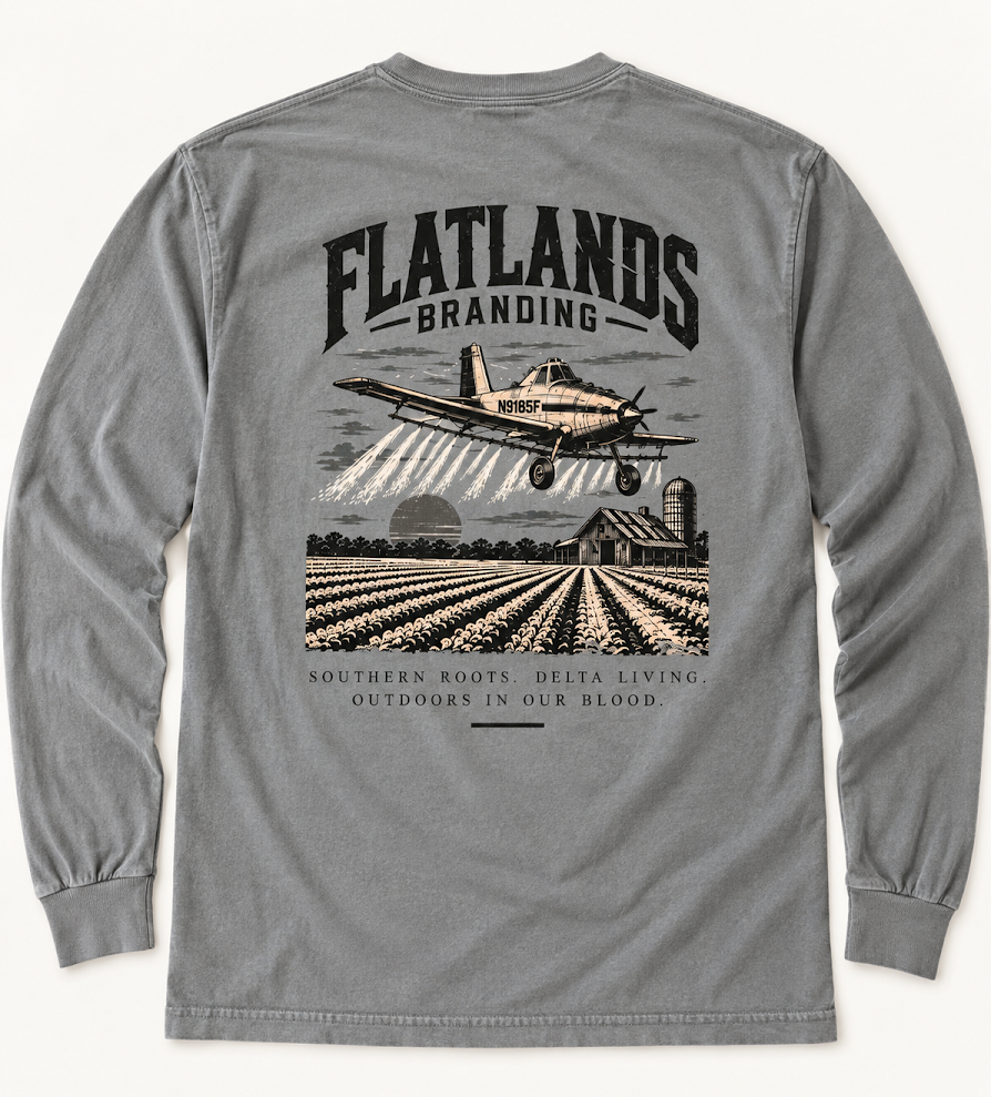 Adult Plane - Grey Long Sleeve