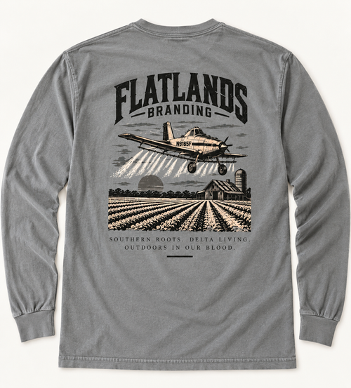 Adult Plane - Grey Long Sleeve