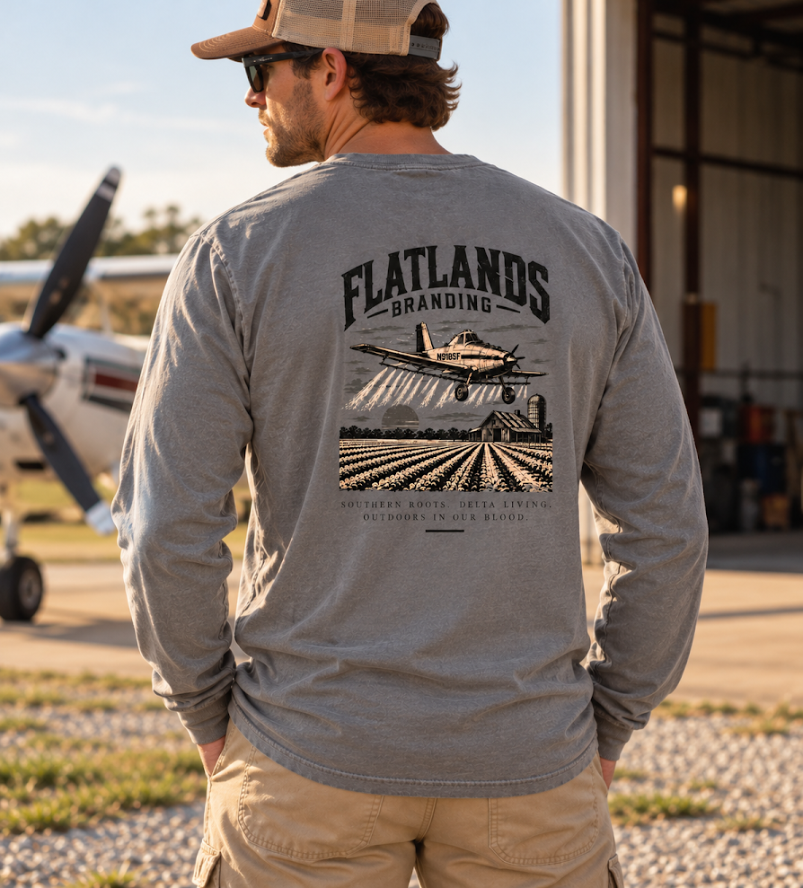 Adult Plane - Grey Long Sleeve
