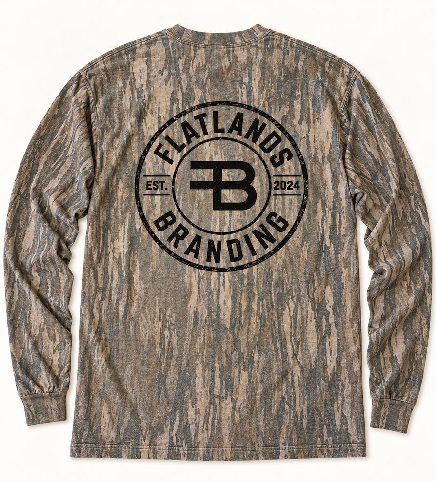 Adult Realtree Flatlands Branding - Legacy Camo Long Sleeve