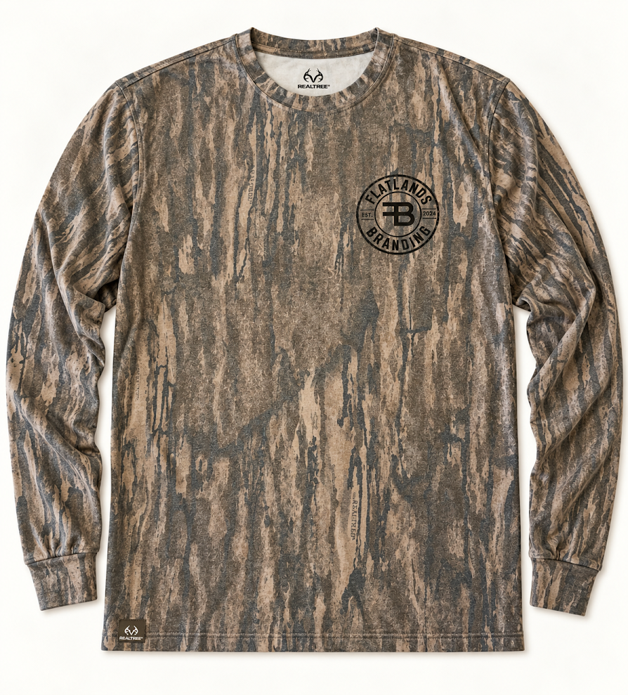 Adult Realtree Flatlands Branding - Legacy Camo Long Sleeve
