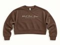 Women's Relaxed Cropped Crewneck Sweatshirt - Faith By Flatlands