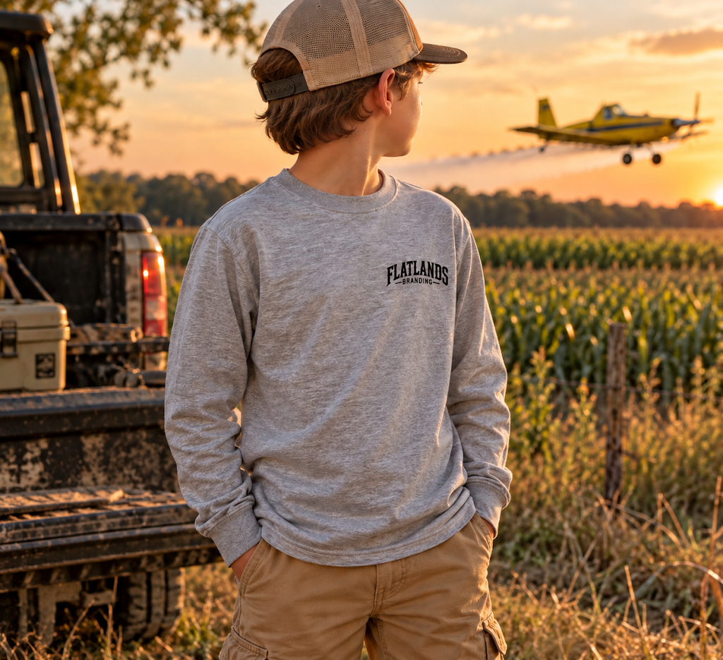 Youth Plane - Athletic Grey