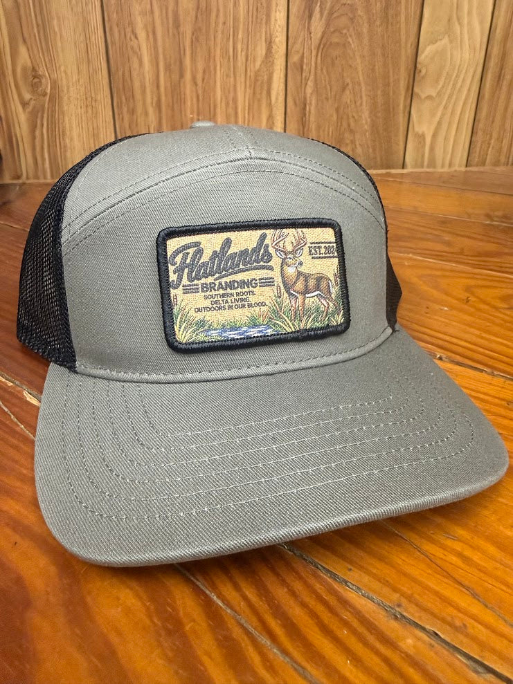 Outdoor Cap 106 Grey/BLACK - Flatlands Branding Deer